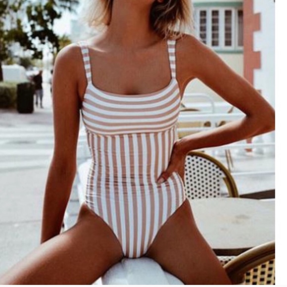 SAME Los Angeles Other - SAME Swim Striped One Piece